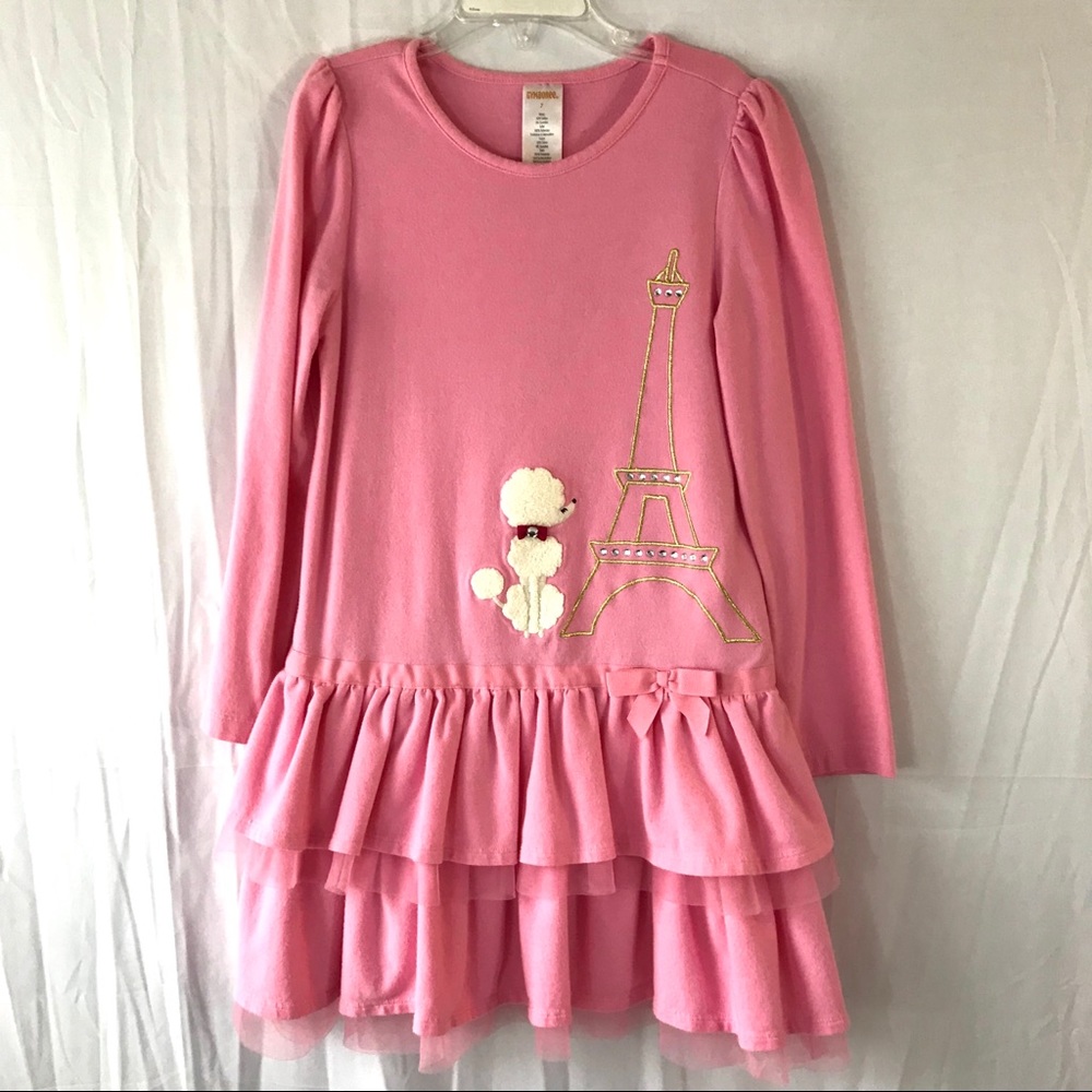 GYMBOREE Size 7 Girls Pink Dress Ruffle Skirt